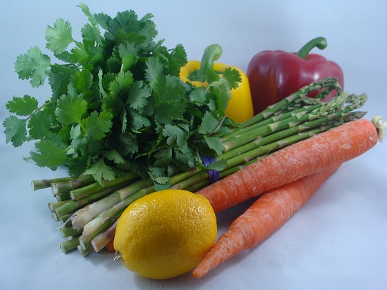 Vegetables for salad