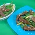 beef with garlic green beans