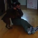 Dog welcomes home Soldier
