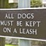 Dogs must be on a leash