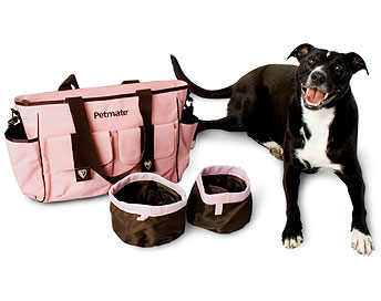 petmate_travel_bag_set_pink_dog petmate_travel_bag_set_pink_dog
