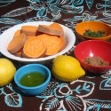 Grilled Sweet Potato with Brown Sugar Lemon and Dill