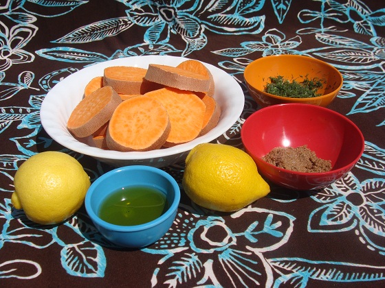 Grilled Sweet Potato with Brown Sugar Lemon and Dill Grilled Sweet Potato with Brown Sugar Lemon and Dill