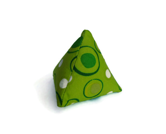 Handmade Green pyramid cat nip toy Handmade Green pyramid cat nip toy