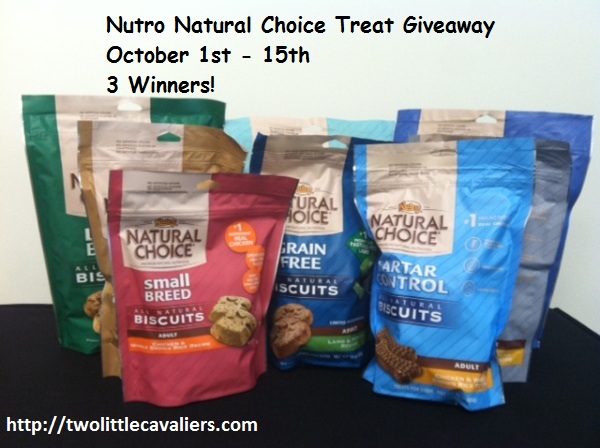 Nutro Natural Choice Treats Giveaway 3 winners