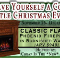 cozy-christmas win a fireplace