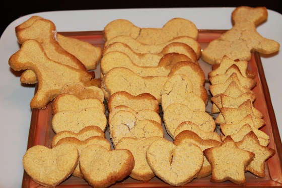 Tray of Homemade Dog Treats Tray of Homemade Dog Treats