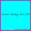Summer Reading List 2013