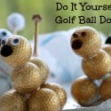 Do It Yourself Golf Ball Dogs a fun craft for Father's Day