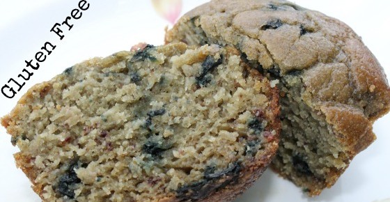 Gluten Free Blueberry Banana Corn Muffins